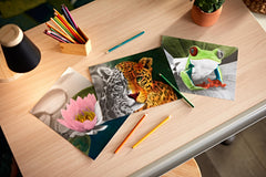 Crayola HD Coloring Kit pages: 20 shaded black-and-white designs ideal for display