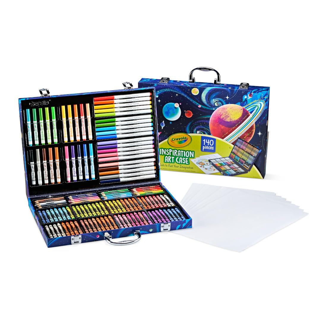Crayola Inspiration Art Case Space front view with portable case for on-the-go creativity
