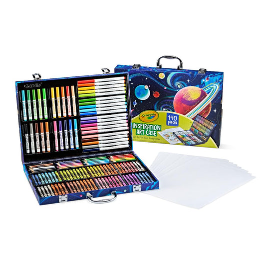 Crayola Inspiration Art Case Space front view with portable case for on-the-go creativity
