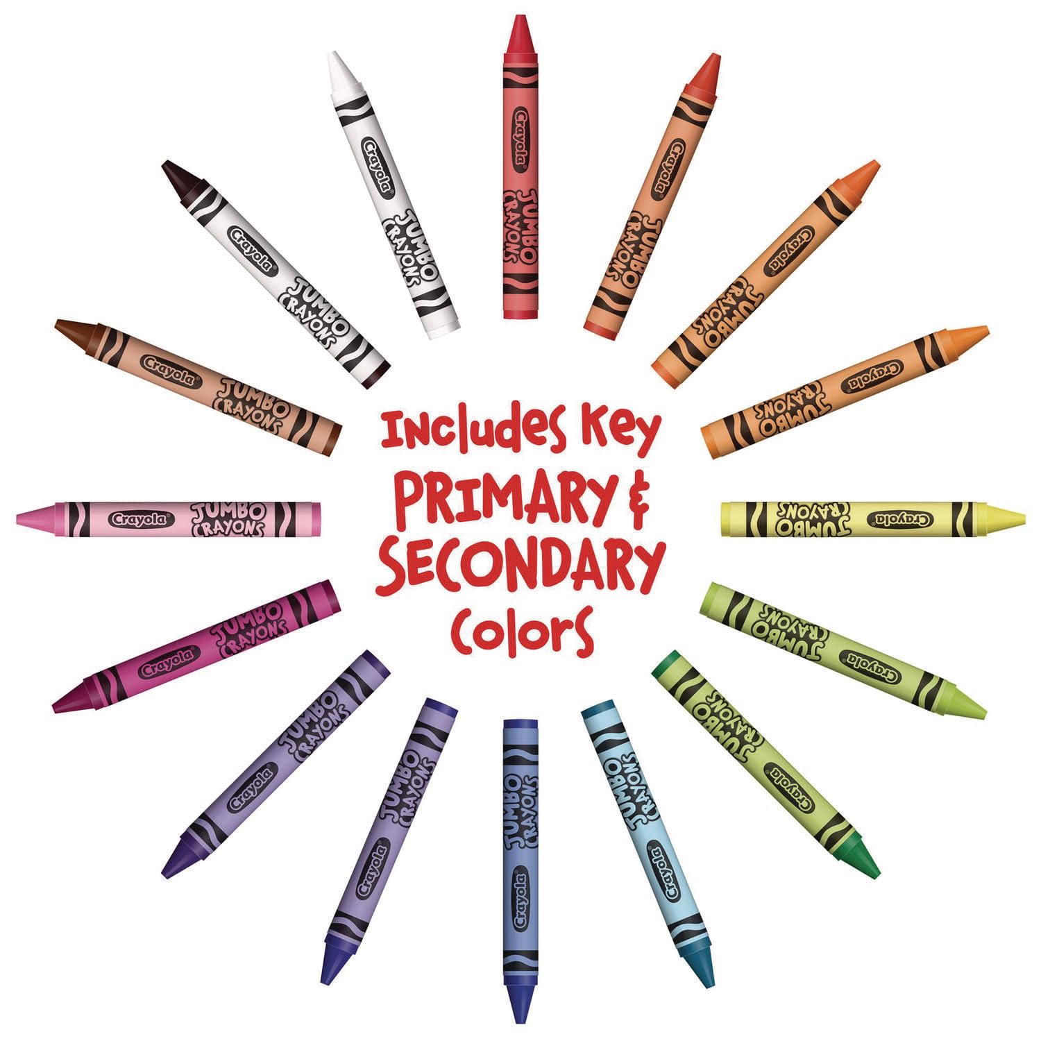 Crayola Jumbo Crayons bundle pack ready for classroom or home use