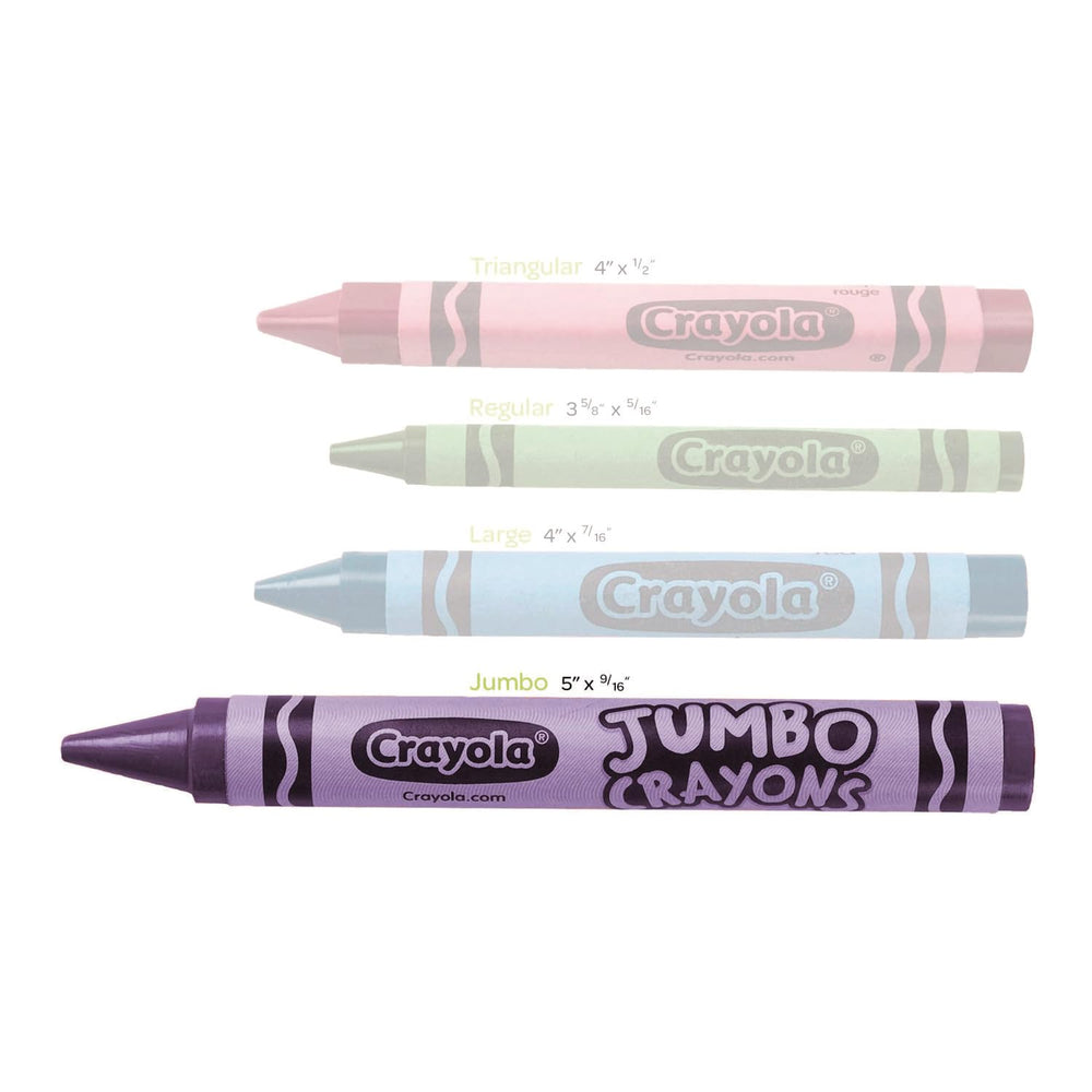 Crayola Jumbo Crayons close up wax texture for vibrant results