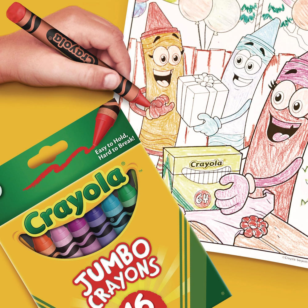 Crayola Jumbo Crayons easy to grab during travel or quiet time