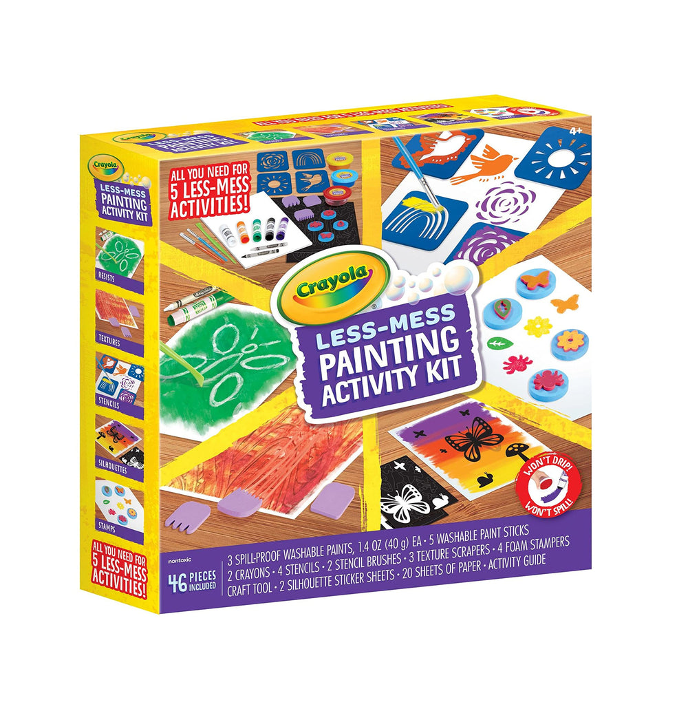 Crayola Less Mess Painting Activity Kit crayons enabling quick, tidy sketches