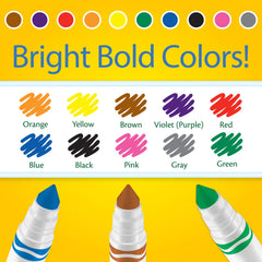 Crayola Broad Line markers designed for classroom use during group projects.