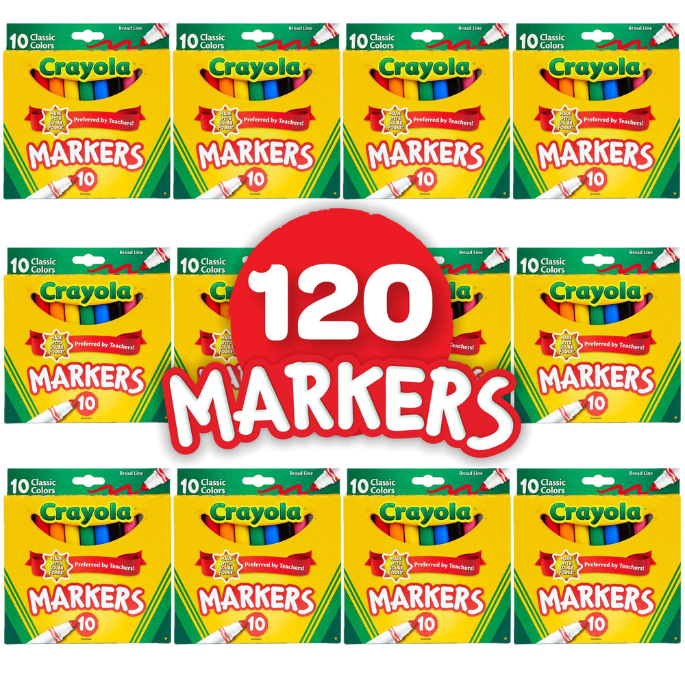 Crayola Markers color spectrum shown for vibrant learning activities.