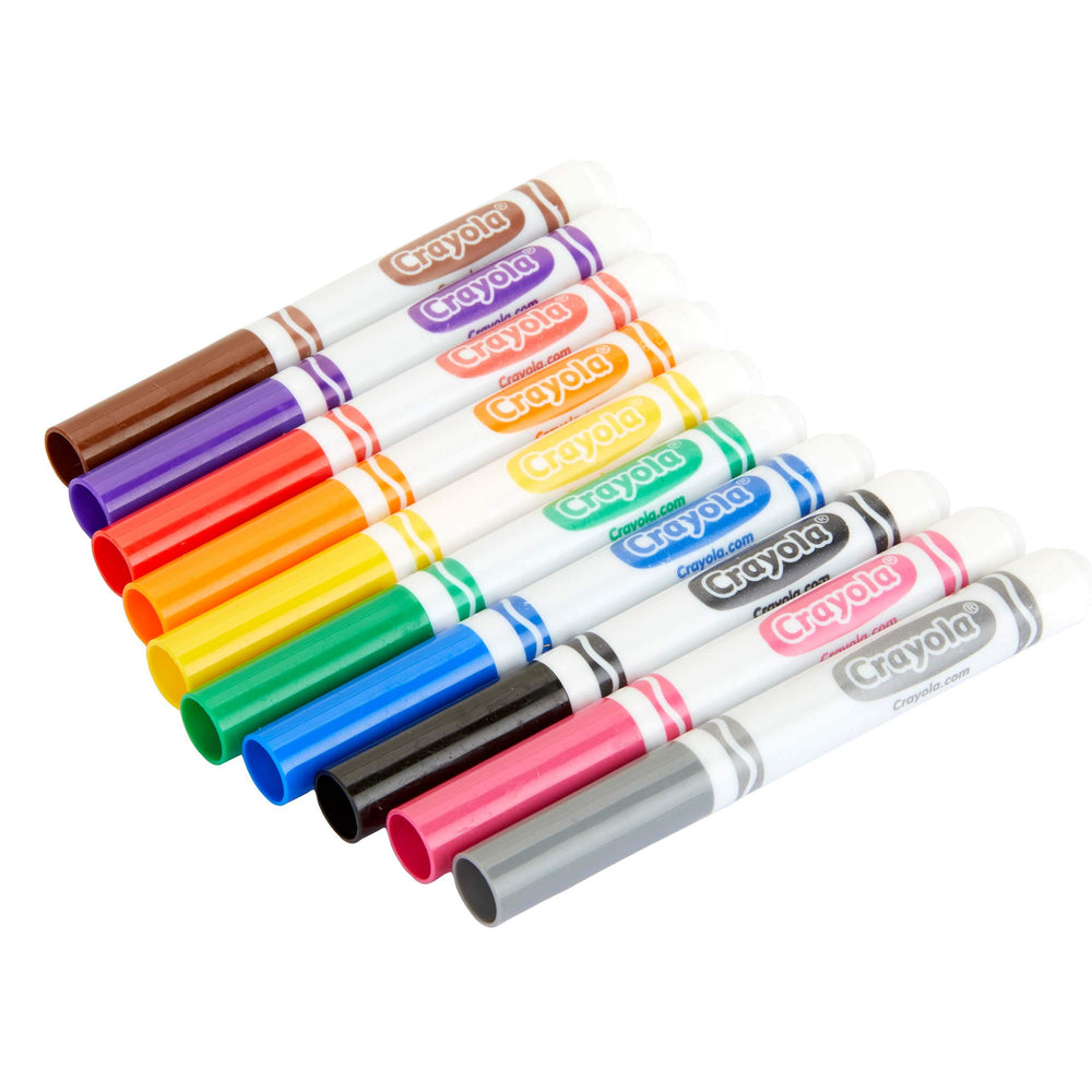 Crayola markers are safe and non-toxic for ages 3 and up.
