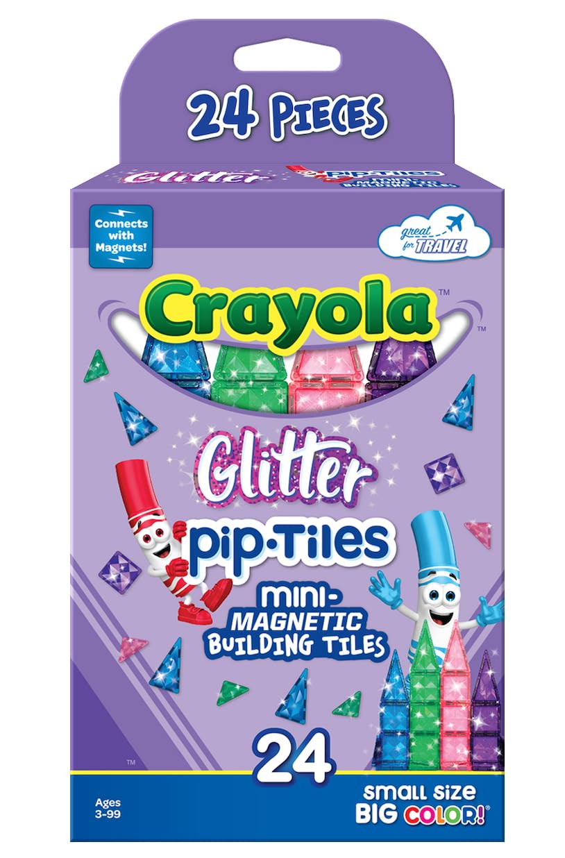 CreateOn Crayola Mini Magnetic PIP-Tiles glitter rocket build sparks storytelling adventures