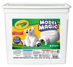 Crayola Model Magic 2lb White pack front view for easy kids crafts