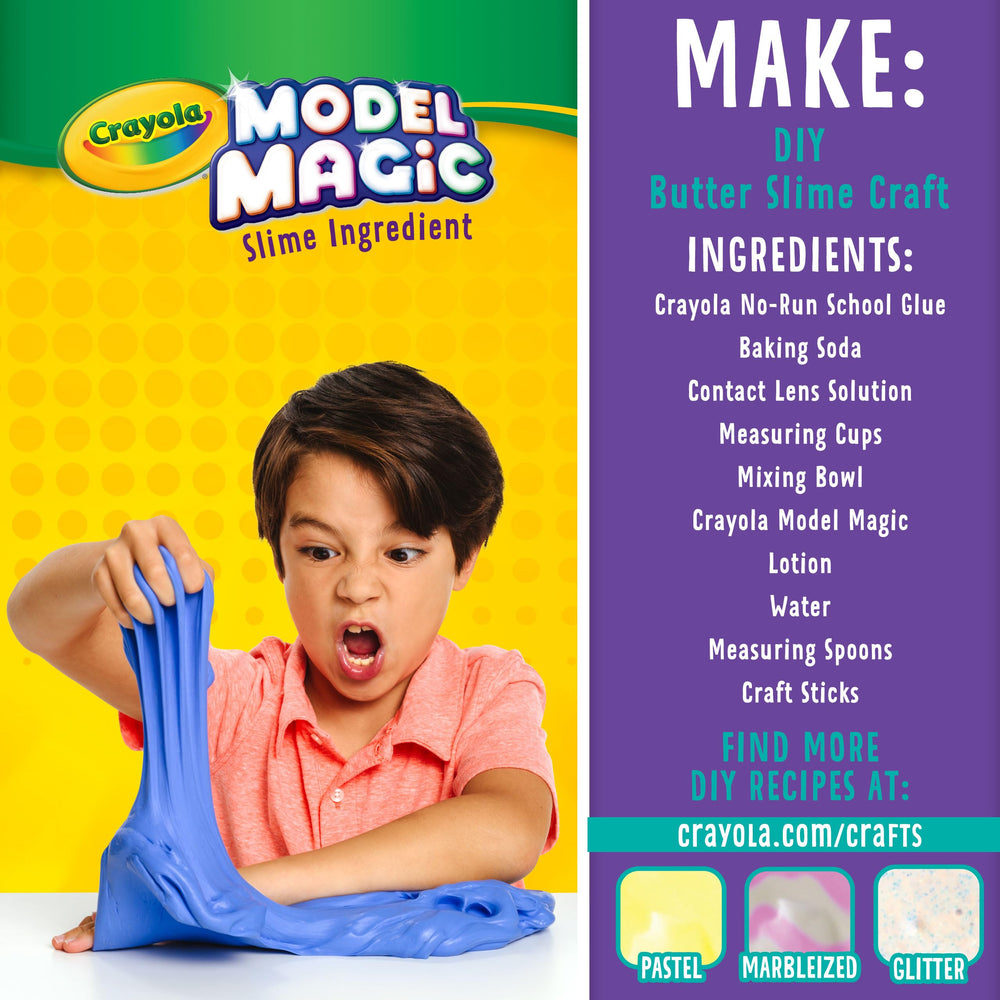 Crayola Model Magic yellow pouch ideal for bright, eye-catching sculptures