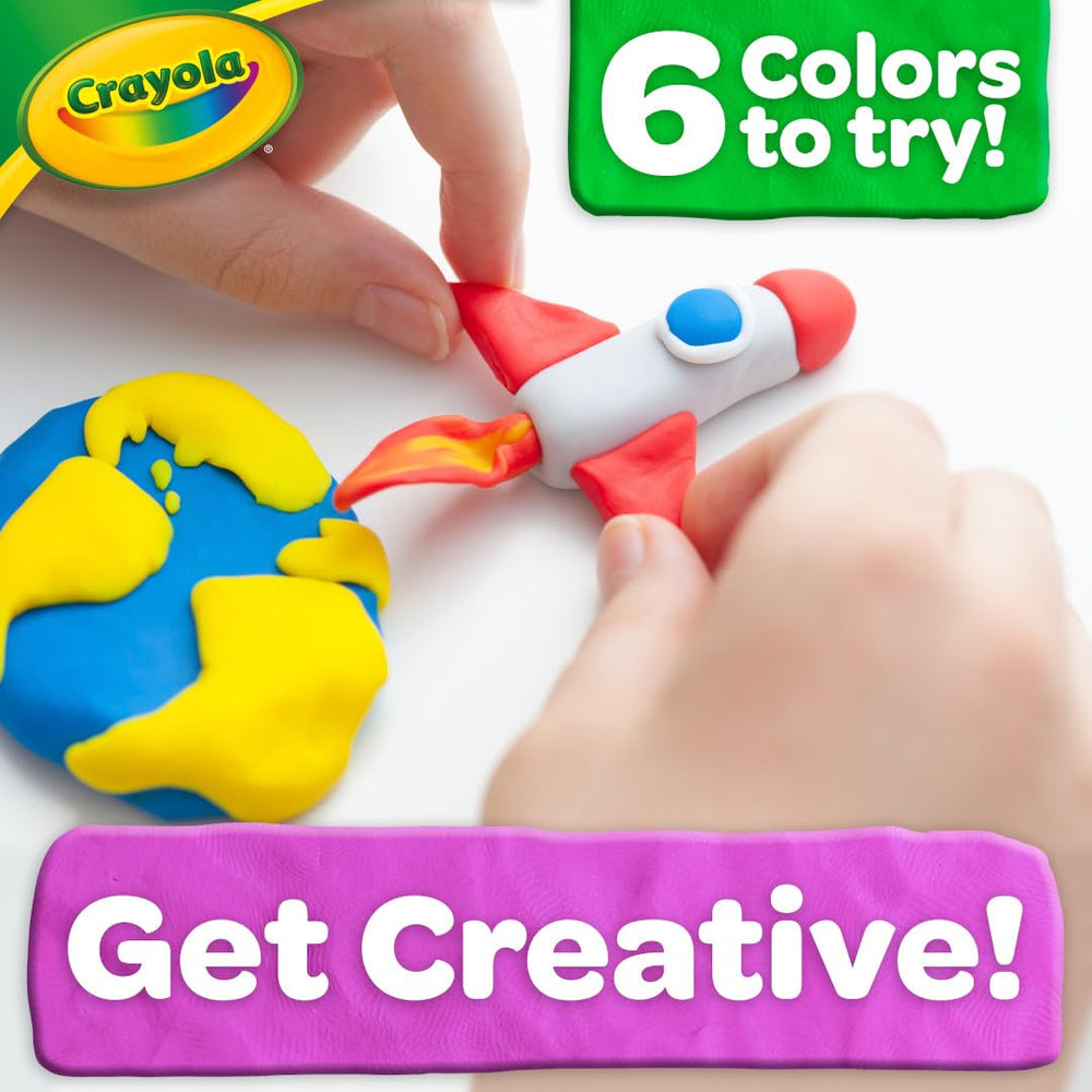 Crayola Modeling Dough blendable hands, encouraging creative molding and fine motor exploration
