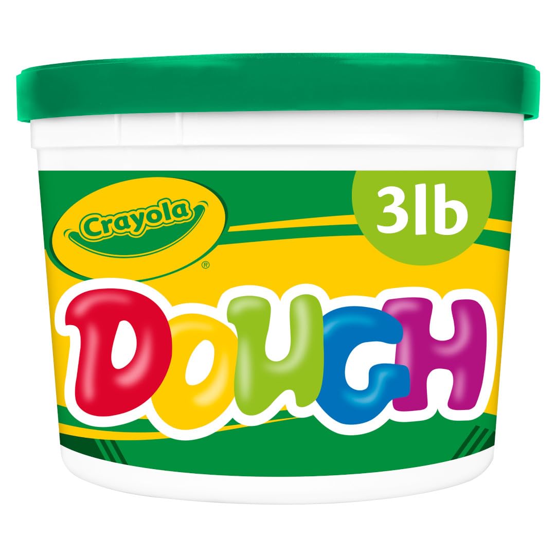 Crayola Modeling Dough green bucket 3lb, easy storage and reuse for classroom projects