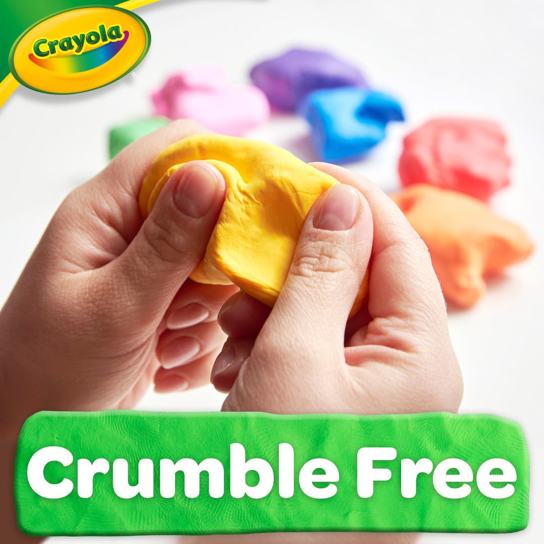 Crayola Modeling Dough sealed lid, keeps dough soft and ready for reuse