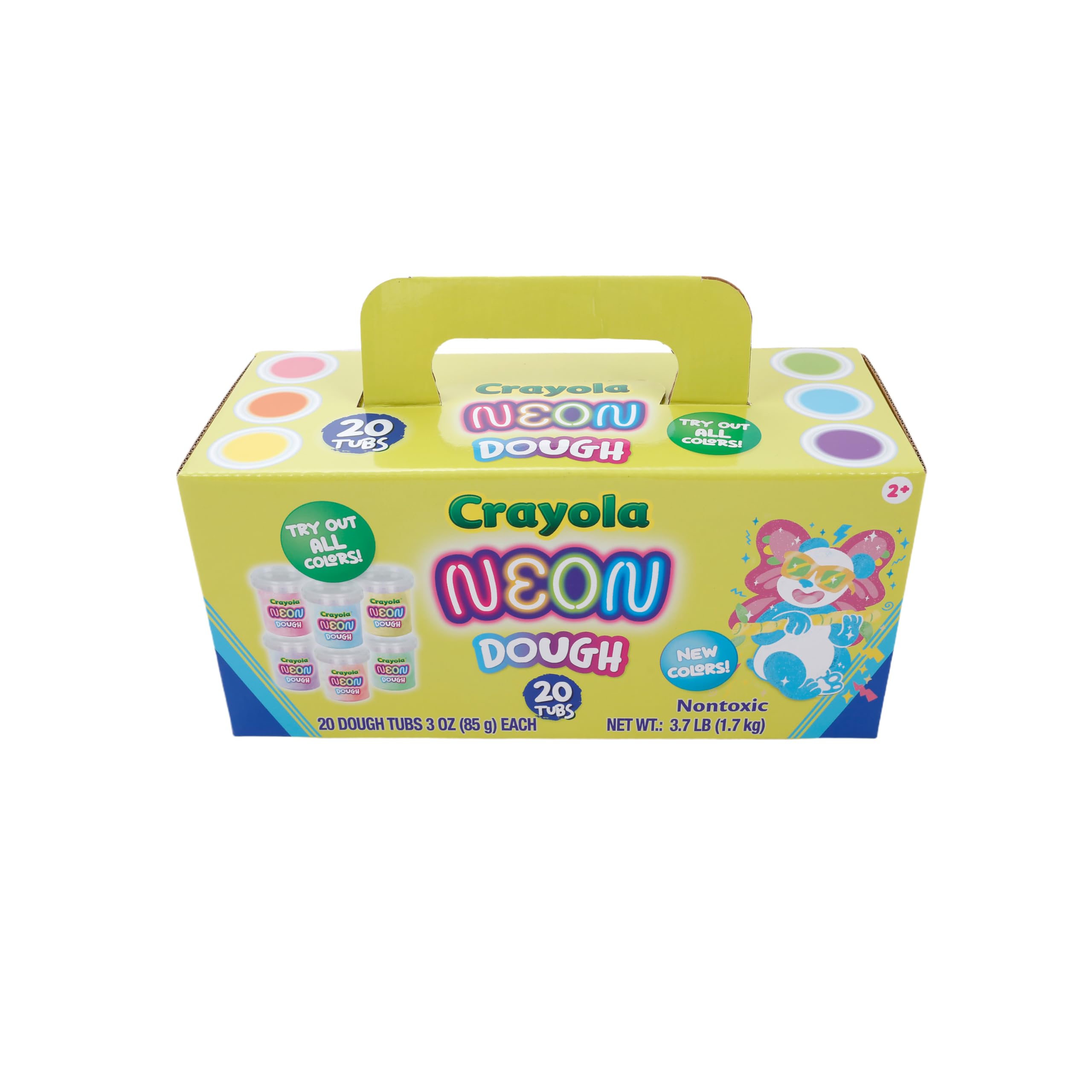 Crayola Neon Dough 20-pack colors for creative play and color exploration