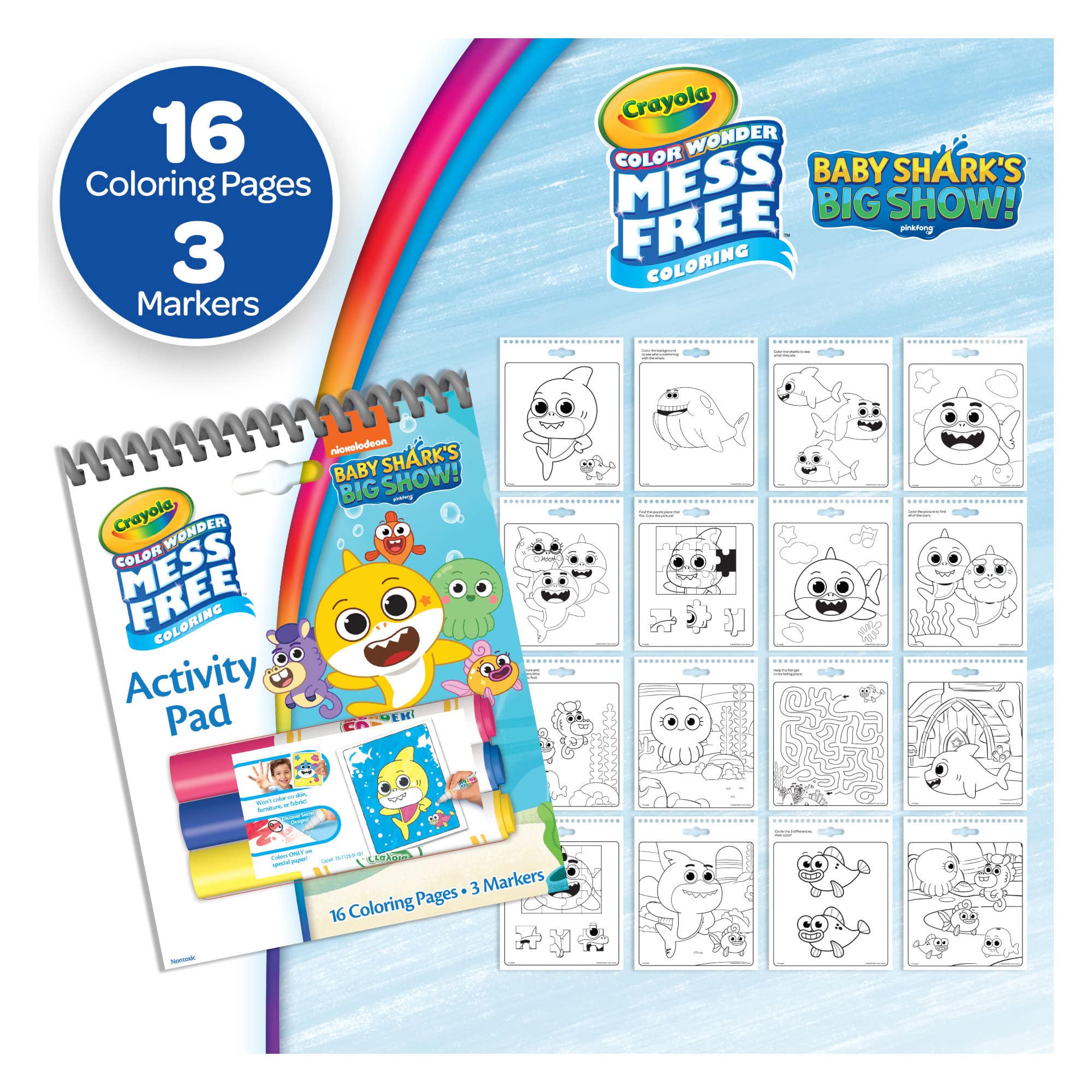 Color Wonder gift ready pack from Crayola Nickelodeon for holiday gifting.