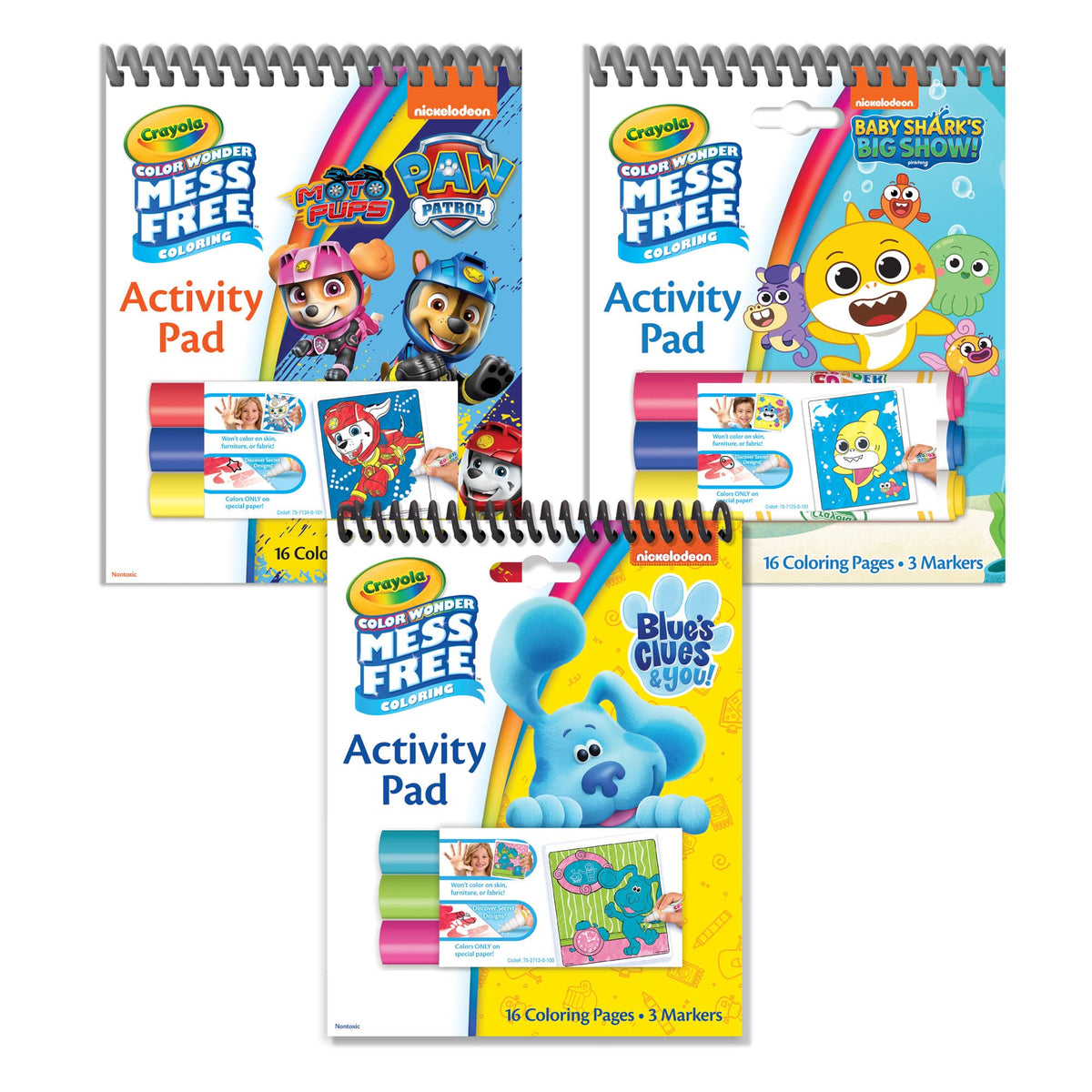 Crayola Nickelodeon Color Wonder Paw Patrol activity pad for mess-free coloring on the go.