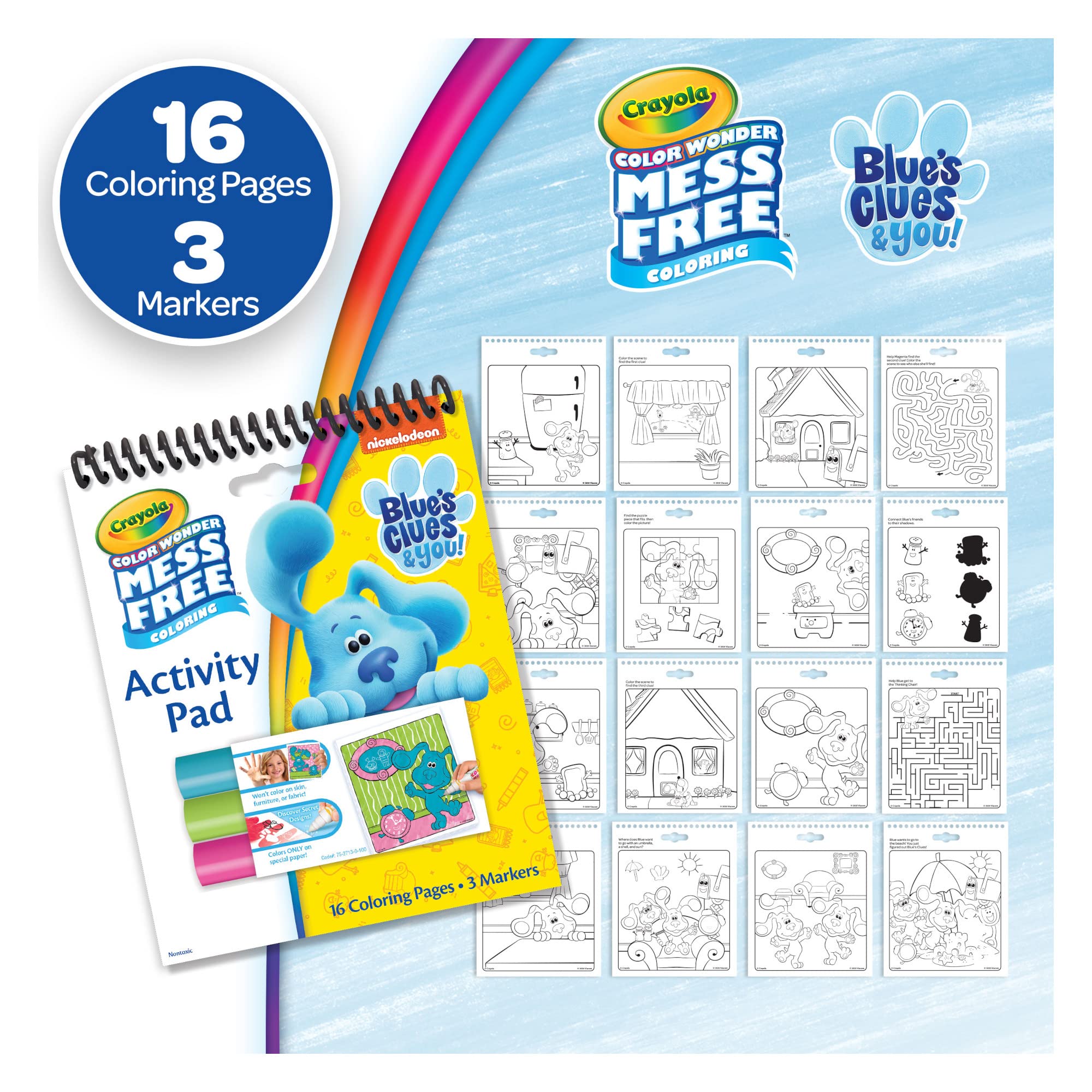 Color Wonder stocking stuffer idea by Crayola Nickelodeon for kids.