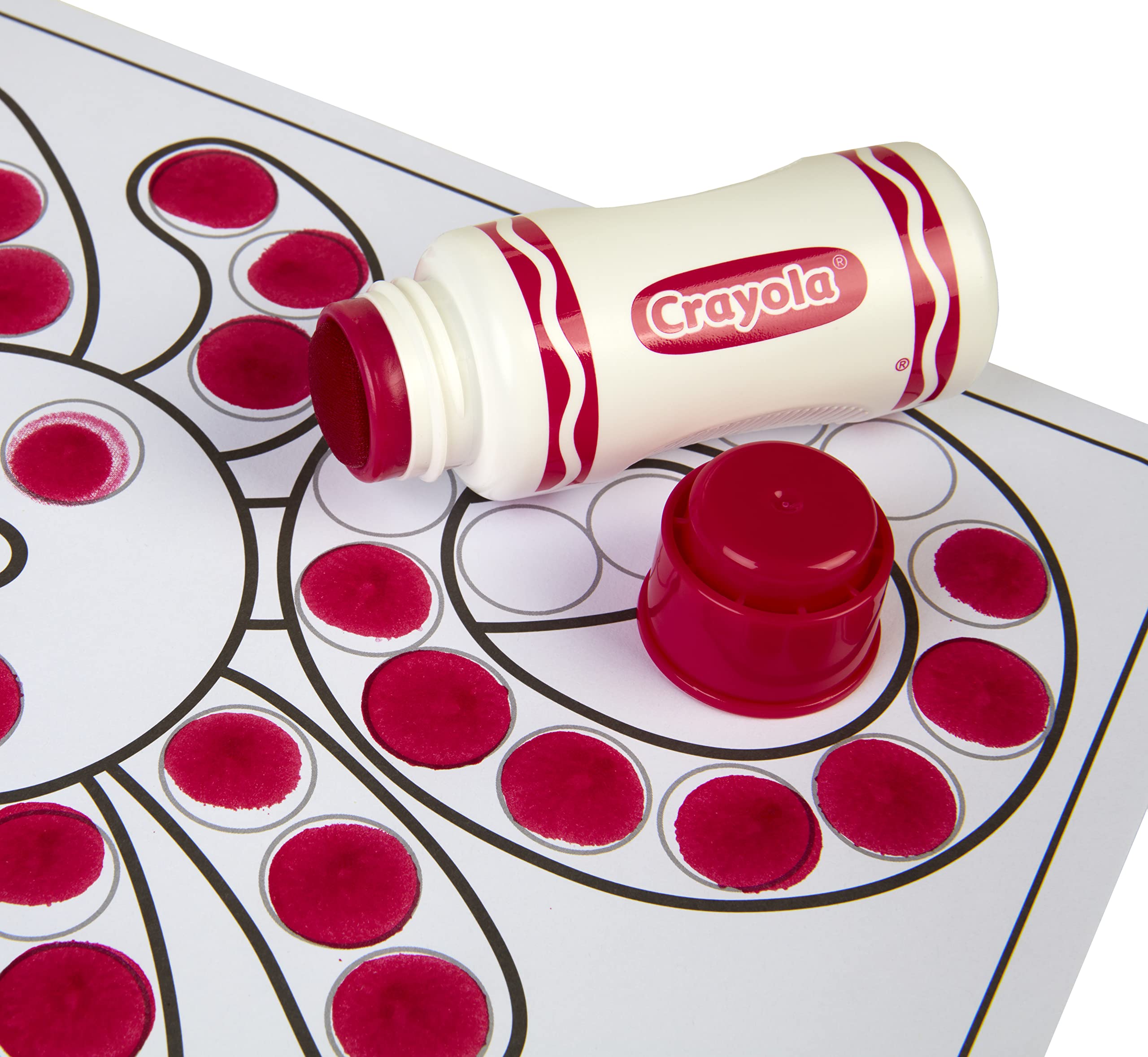 Crayola non-toxic markers designed for mess-free toddler creativity.