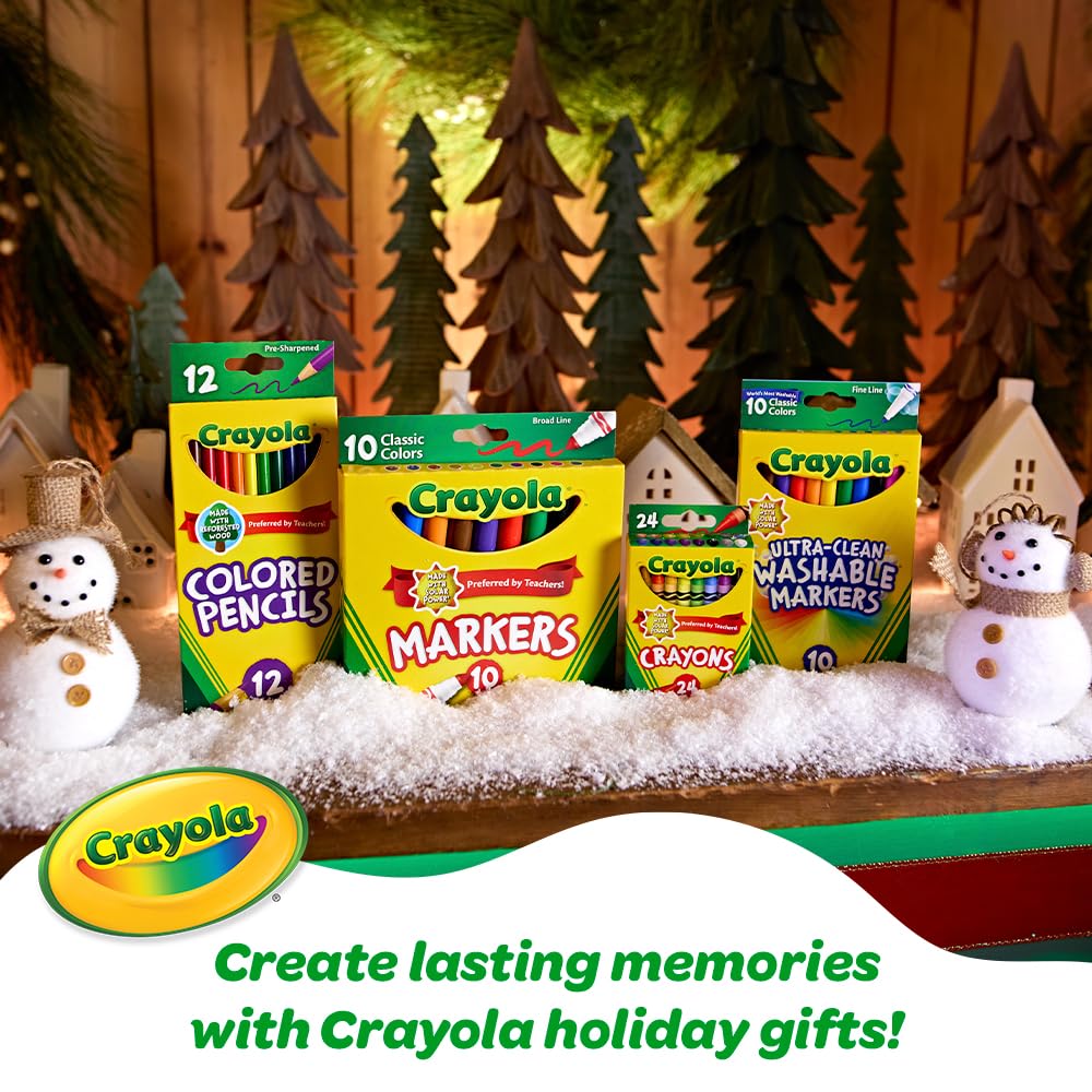 Crayola markers are non-toxic and kid-friendly for safe crafting.