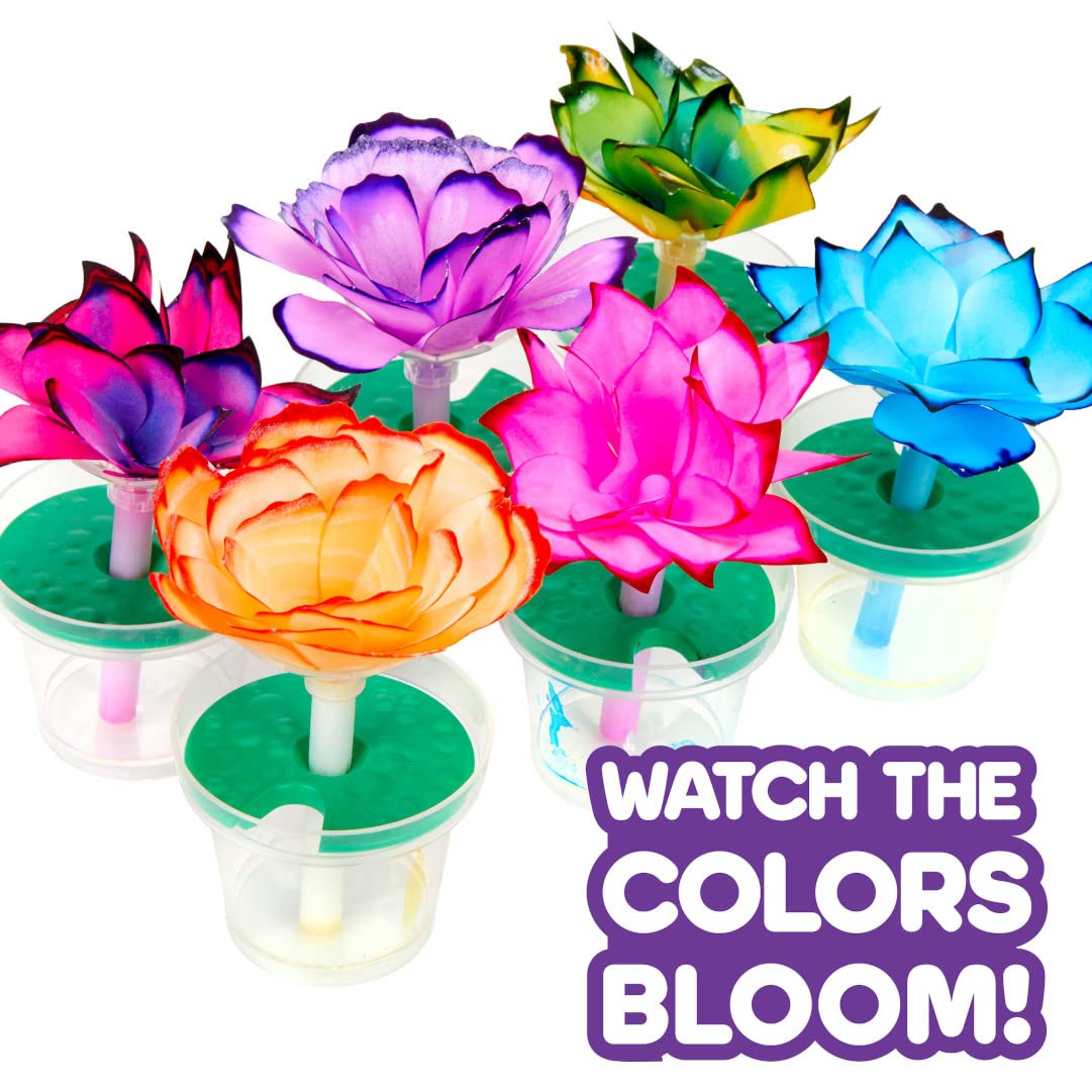Crayola Paper Flower Science Kit step-by-step guide helps kids craft 12 unique blossoms.