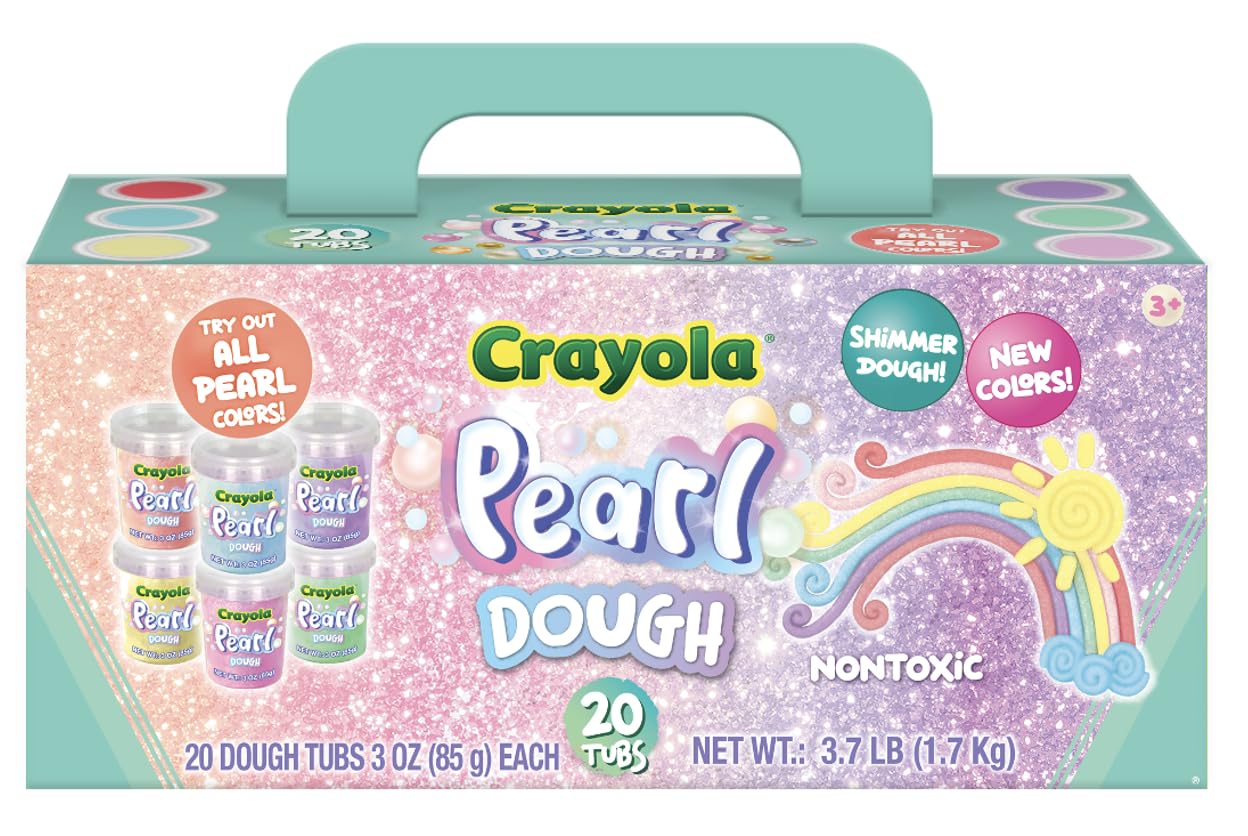 Crayola Pearl Dough 20pk bag with dough for classroom crafts and party favors.