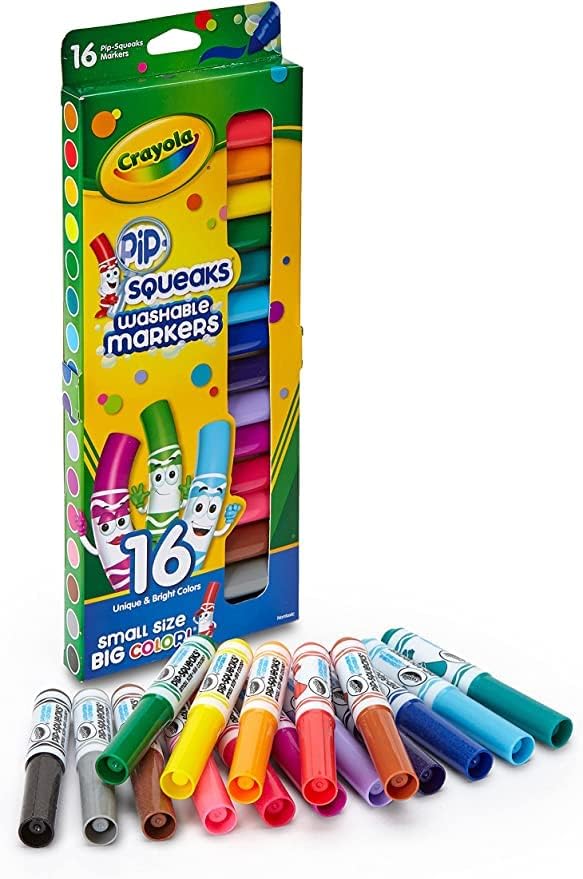 Crayola Pip-Squeaks markers are compact for small hands.