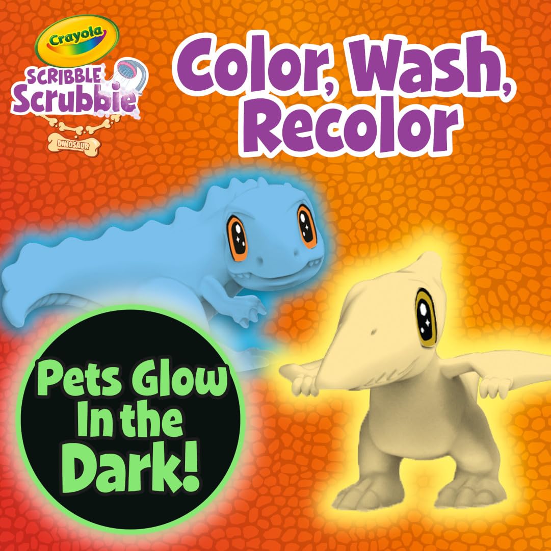Crayola Scribble Scrubbie brush for quick cleaning between color sessions.