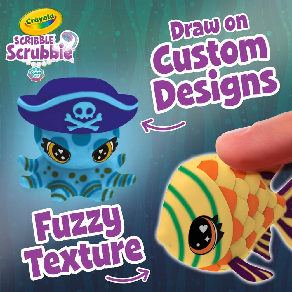 Crayola Scribble Scrubbie Glow Lagoon Sydney glow sea pet ready for decoration