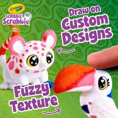 Crayola Scribble Scrubbie markers deliver bold color that washes away for reuse.