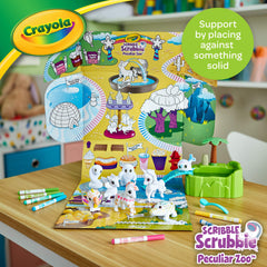 Crayola Scribble Scrubbie Peculiar Zoo markers shown for bright design ideas.