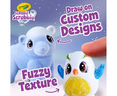 Crayola Scribble Scrubbie Pets brush for color detailing and cleanup.