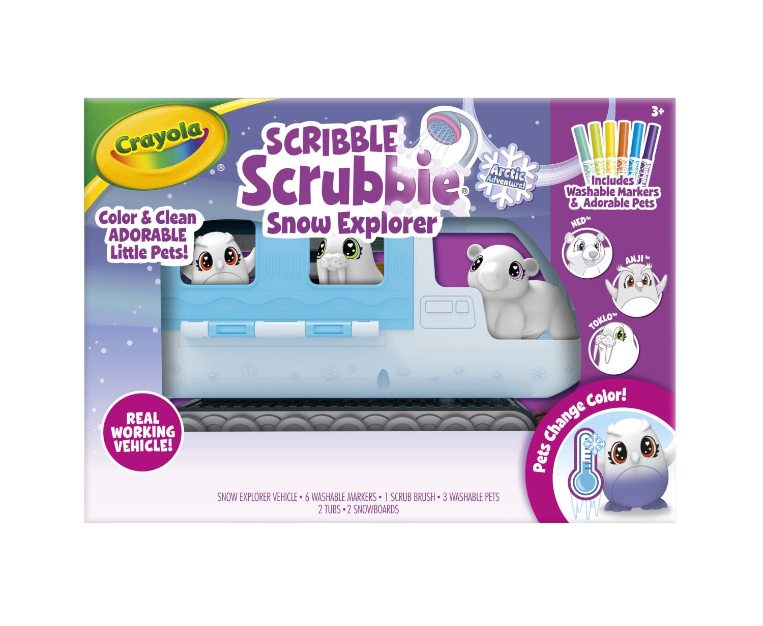 Crayola Scribble Scrubbie Pets color-change pets for cold-weather magic.
