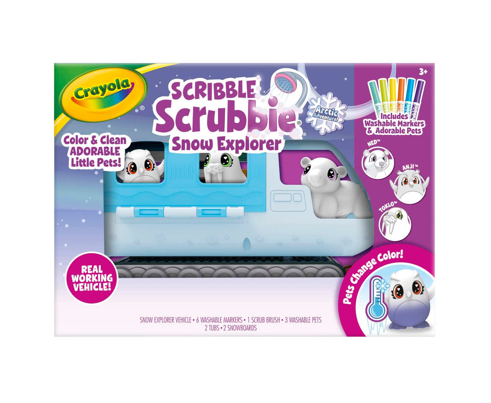 Crayola Scribble Scrubbie Pets color-change pets for cold-weather magic.