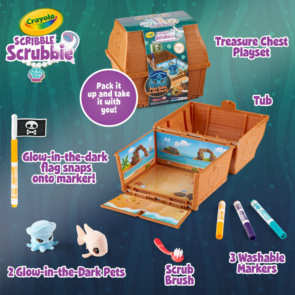 Crayola Scribble Scrubbie Glow Ocean Expansion Packs extend creative ocean play