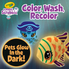 Crayola Scribble Scrubbie Glow Ocean Flag lights up in the dark for playful display
