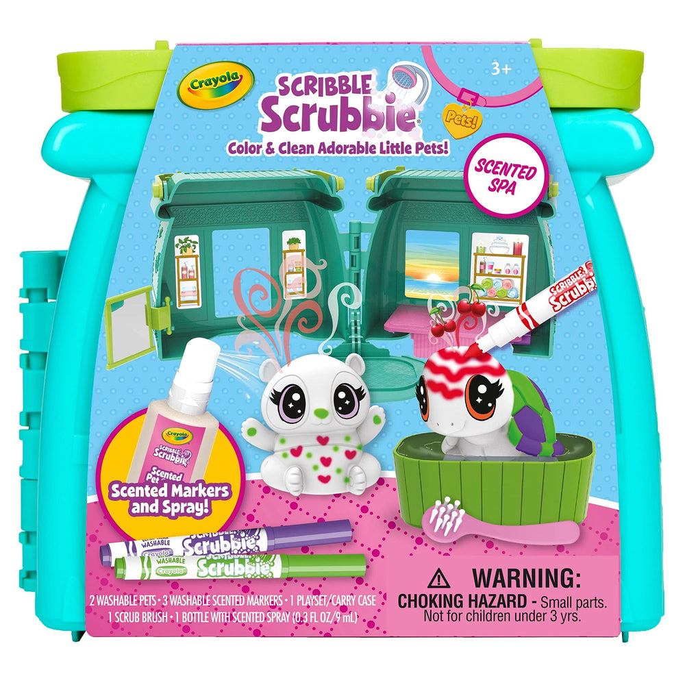 Crayola Scribble Scrubbie Pets spa-time scene sparks imaginative play.