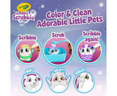 Crayola Scribble Scrubbie Pets tubs for easy washing and reuse.
