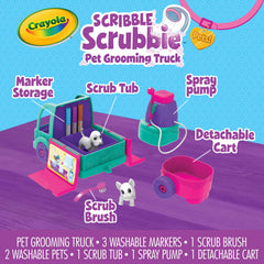 Crayola Scribble Scrubbie Pets two-pets set for imaginative grooming sessions.
