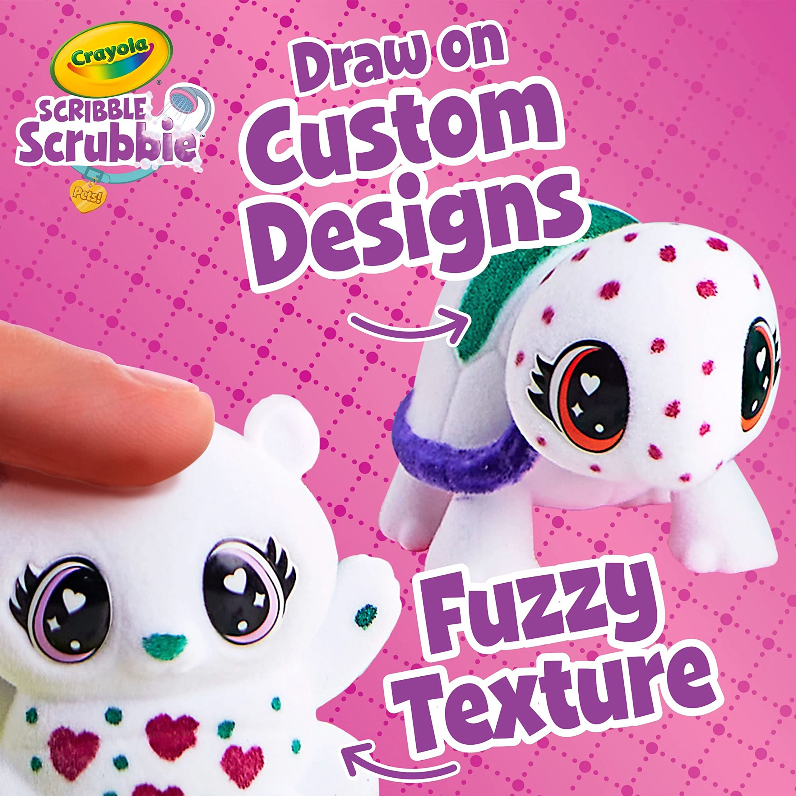 Crayola Scribble Scrubbie Pets washable markers for vibrant, mess-free coloring.