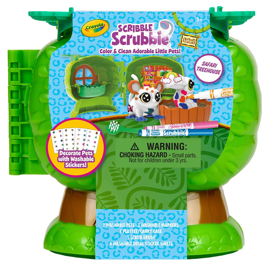 Crayola Scribble Scrubbie Safari Pets ready for colorful, washable marker fun.