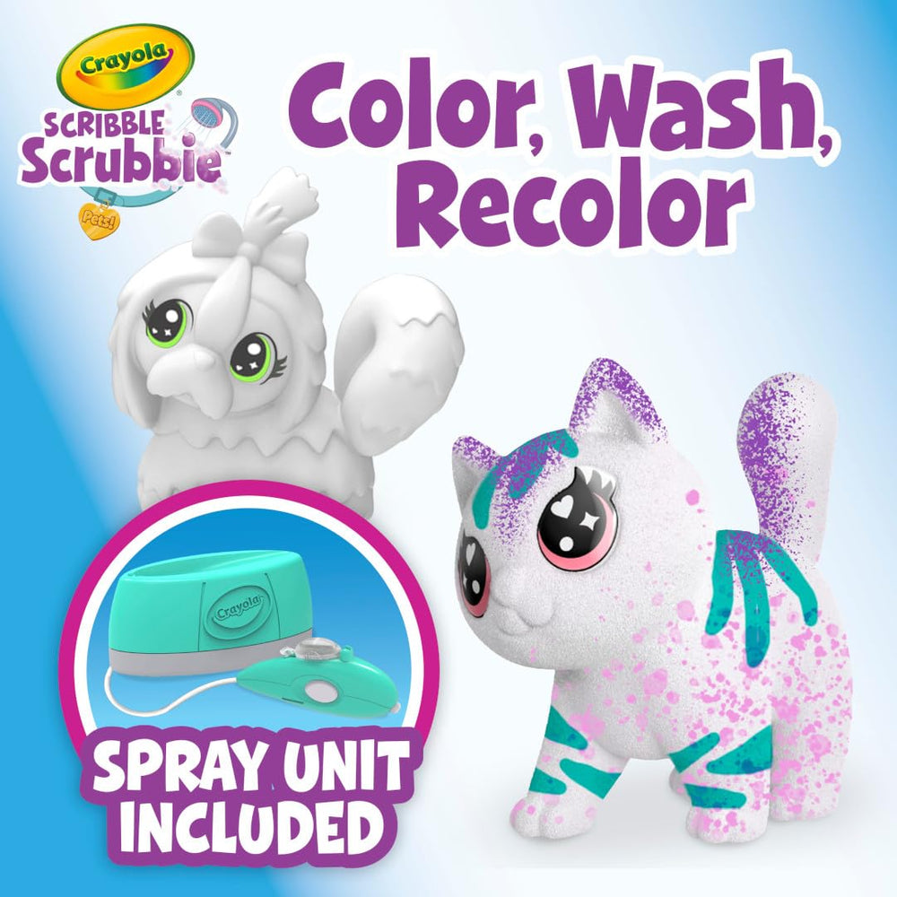 Crayola Scribble Scrubbie scrub brush helps reset pets for new looks.