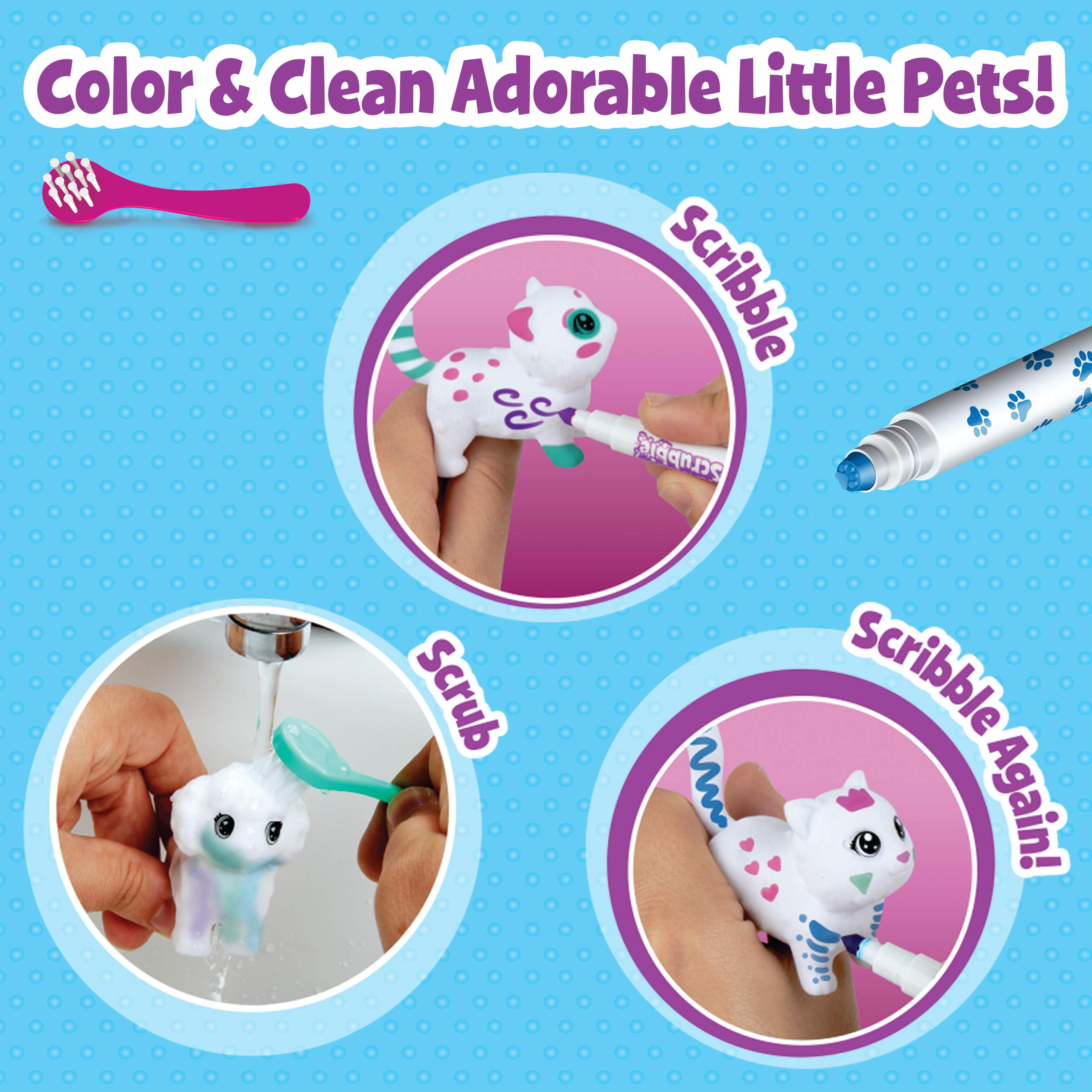 Crayola Scribble Scrubbie Tattoo Shop compatible with expansion packs for growing play.