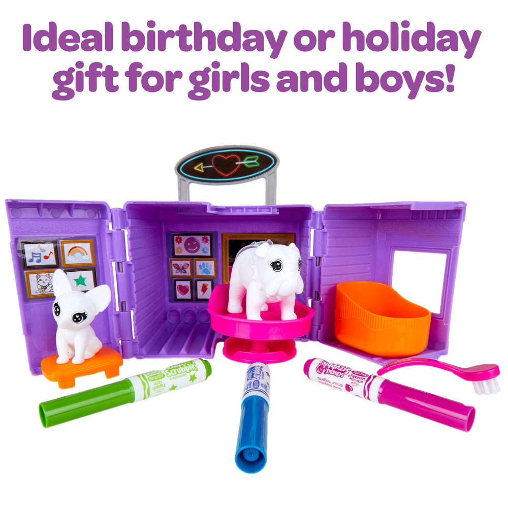 Crayola Scribble Scrubbie Tattoo Shop gift-ready packaging for birthdays and holidays.