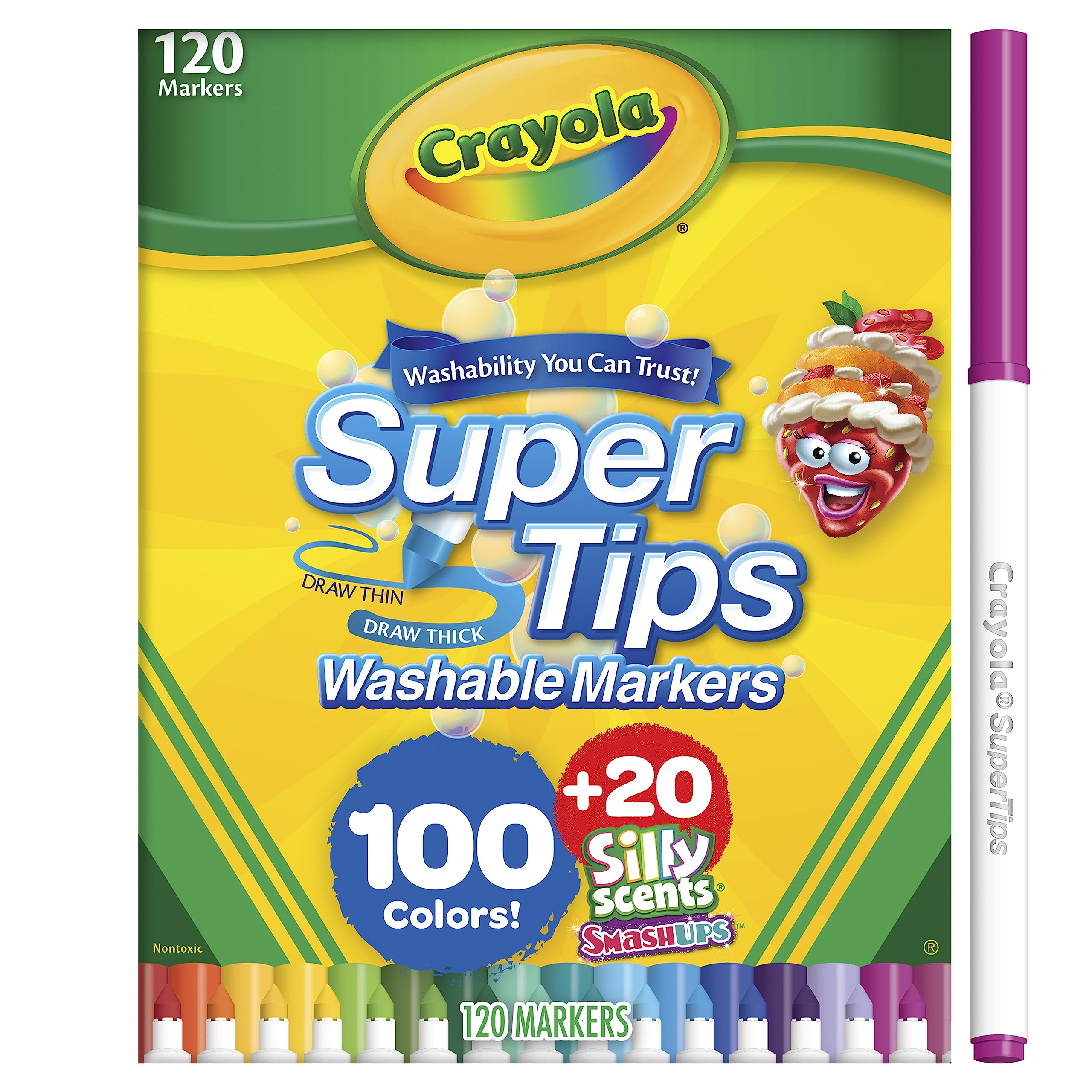 Crayola scented markers add appealing aromas to inspire imaginative drawings.