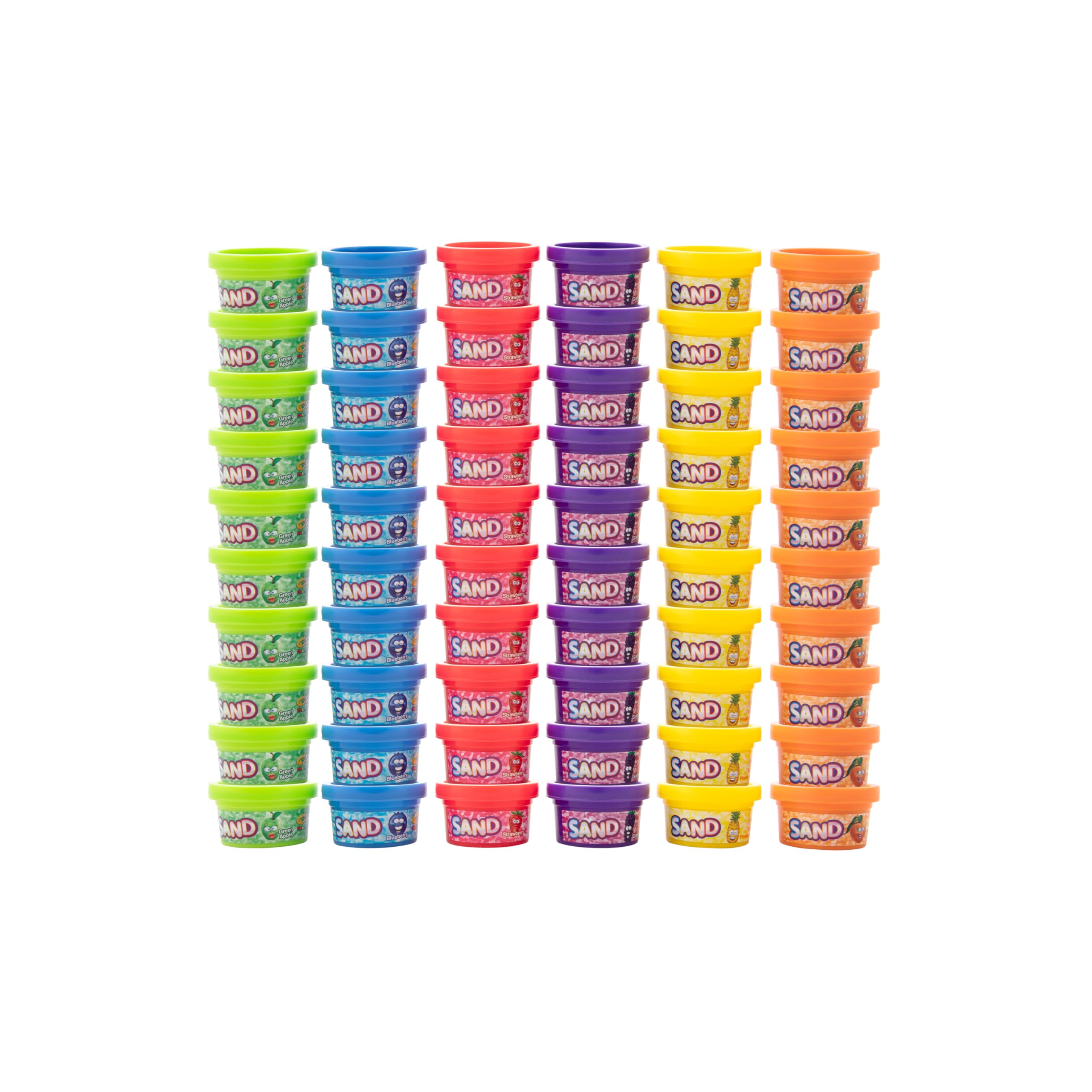 Crayola Silly Scents green green apple sand tub promotes tactile focus and hands-on learning.
