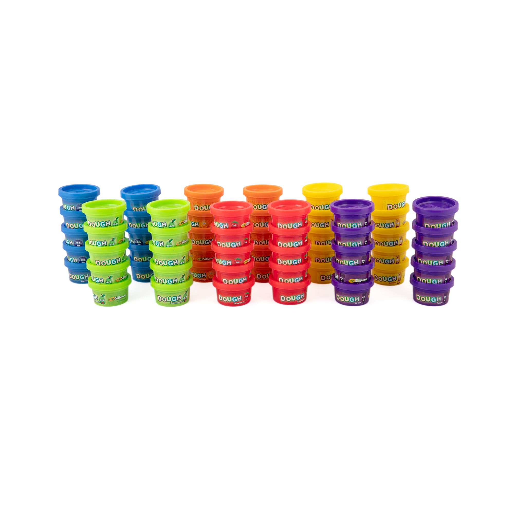 Crayola Silly Scents Dough 60-pack ideal for party favors and gifts.