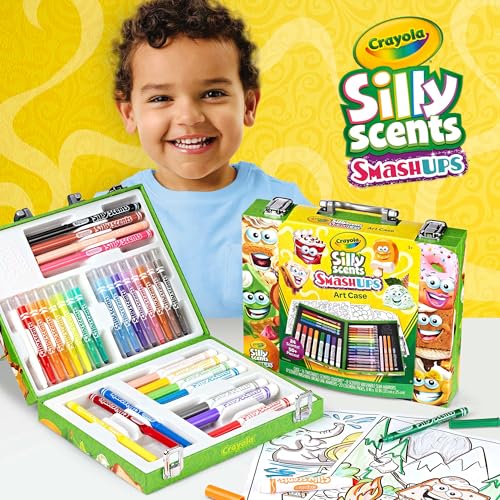 Crayola Silly Scents scented slim markers for detailed doodles and aroma.