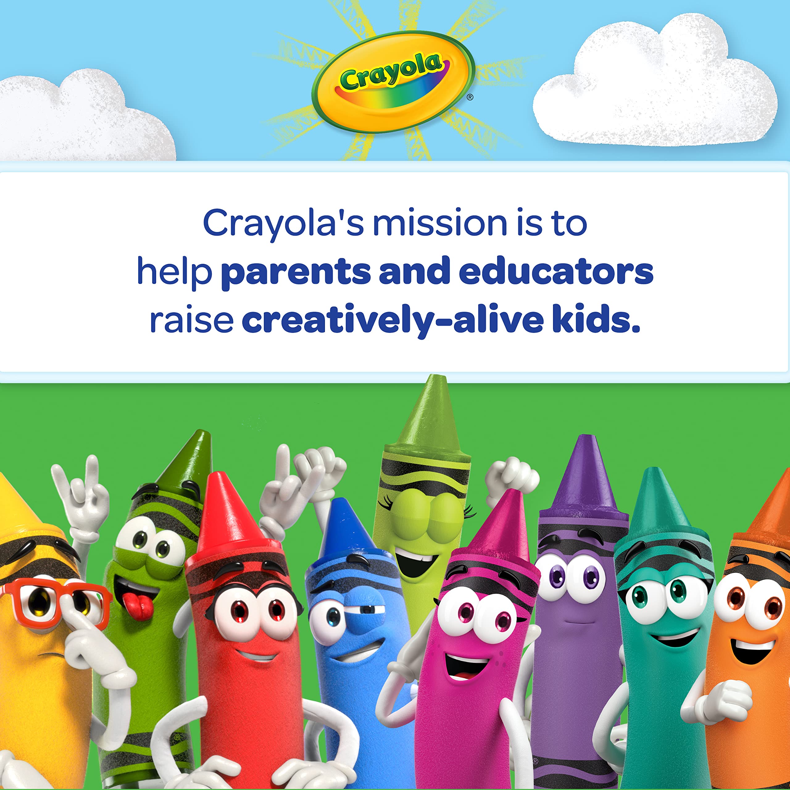 Crayola Spin & Spiral Art Station paper discs illustrate quick layered art with color.