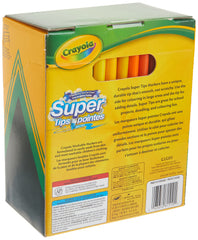 Crayola Super Tips close-up showing flexible tips for thick and thin lines.