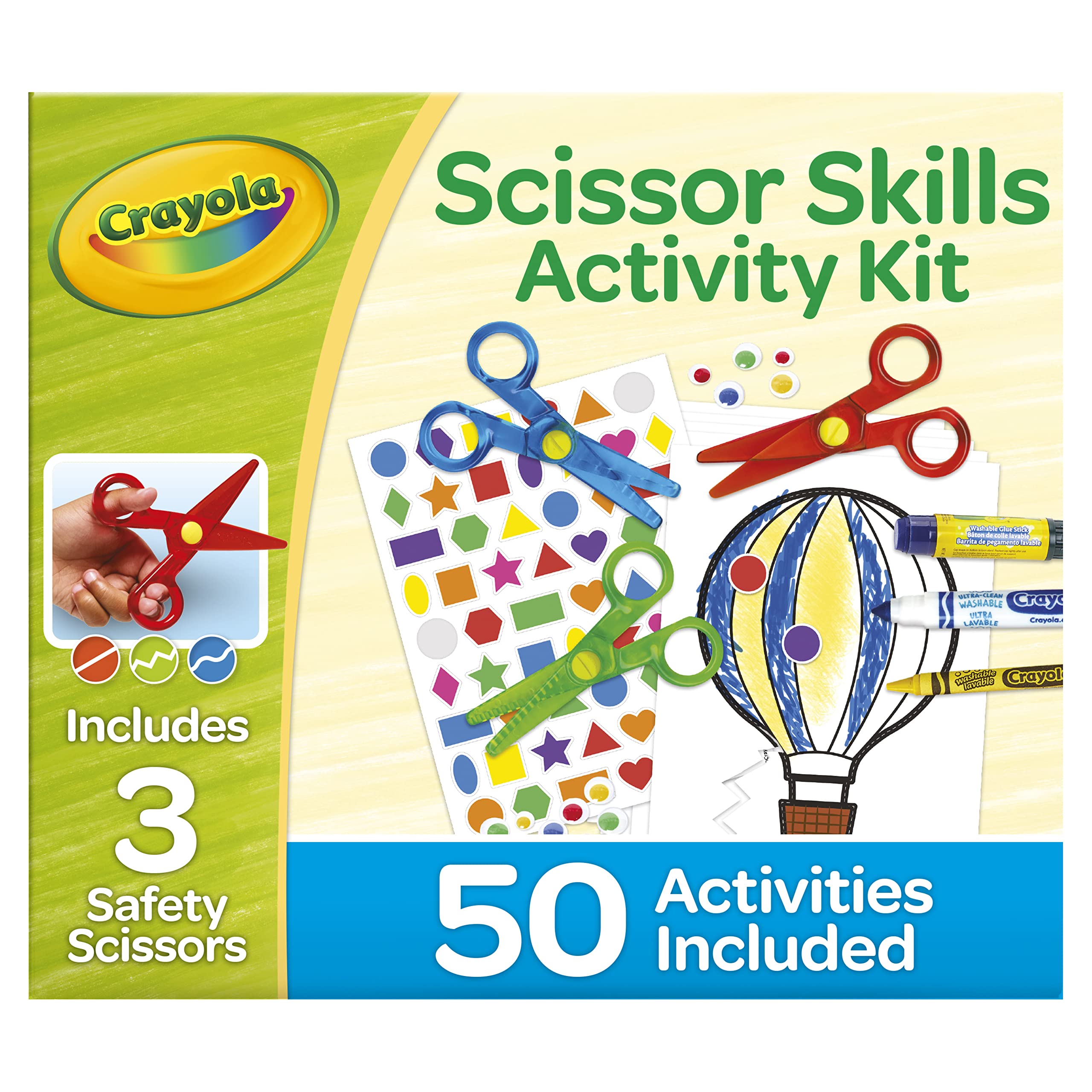 Crayola washable glue stick helps secure crafts safely