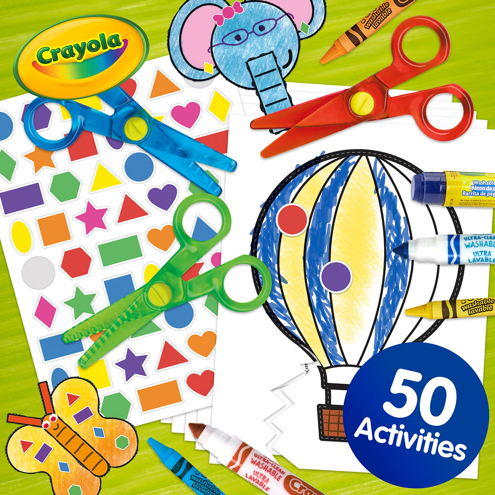 Crayola wavy scissors support playful cutting patterns for growing motor control